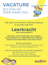 De Sint Antonius in Nieuwe Niedorp zoekt een nieuwe collega!